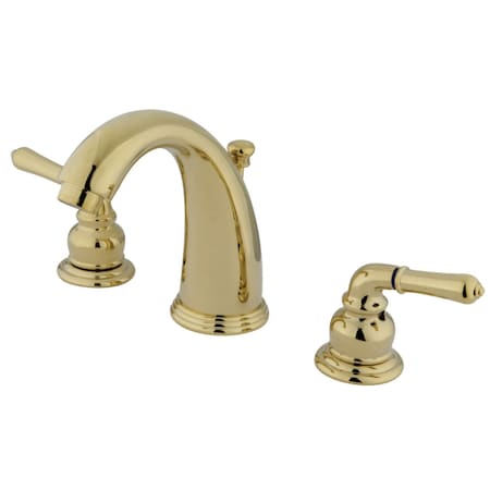 Kingston Brass KB982 Widespread Bathroom Faucet, Polished Brass KB982